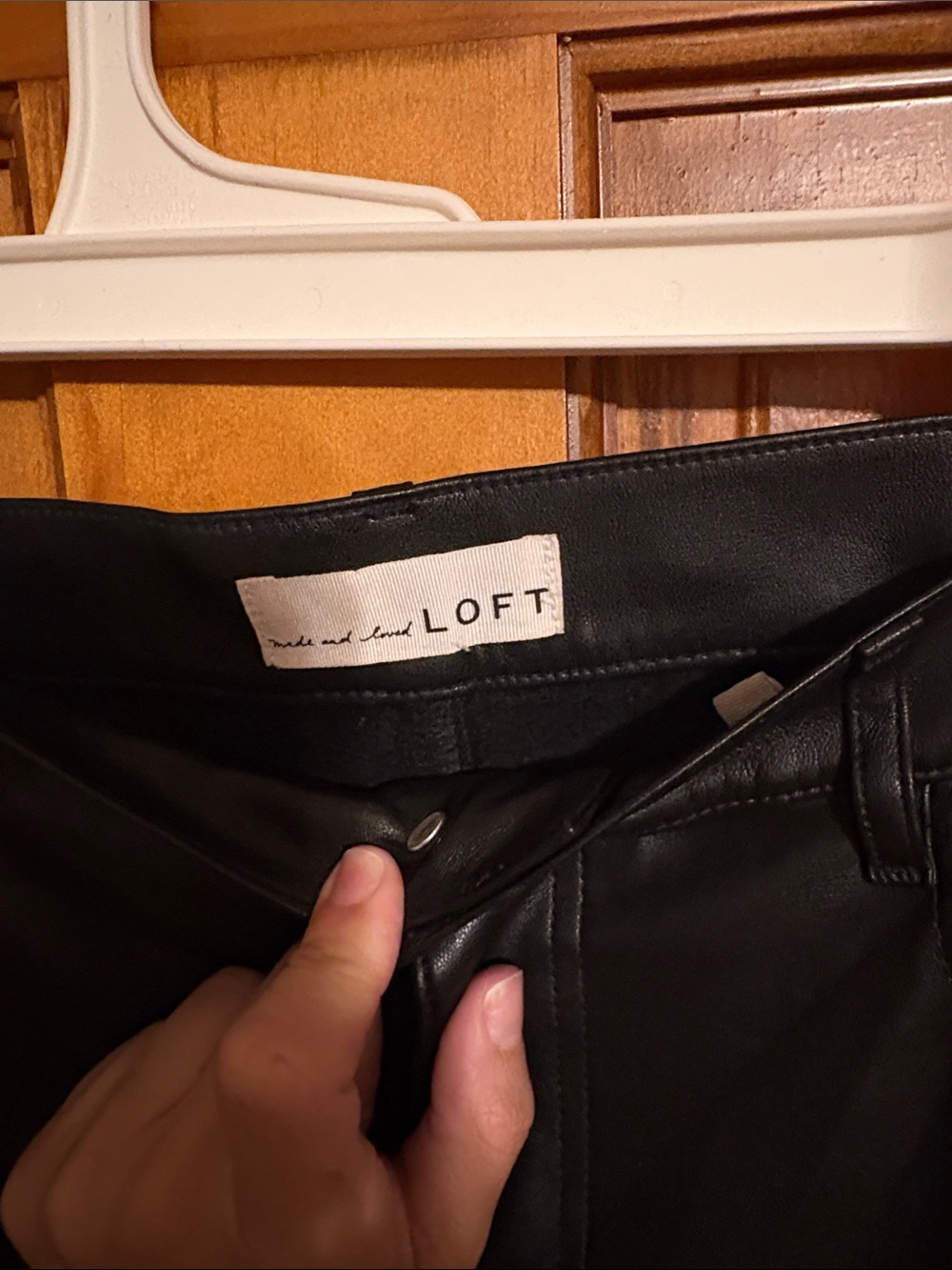 LOFT pleather pants - Picture 2 of 3